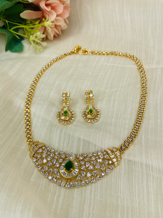 Elara Spark American Diamond Set