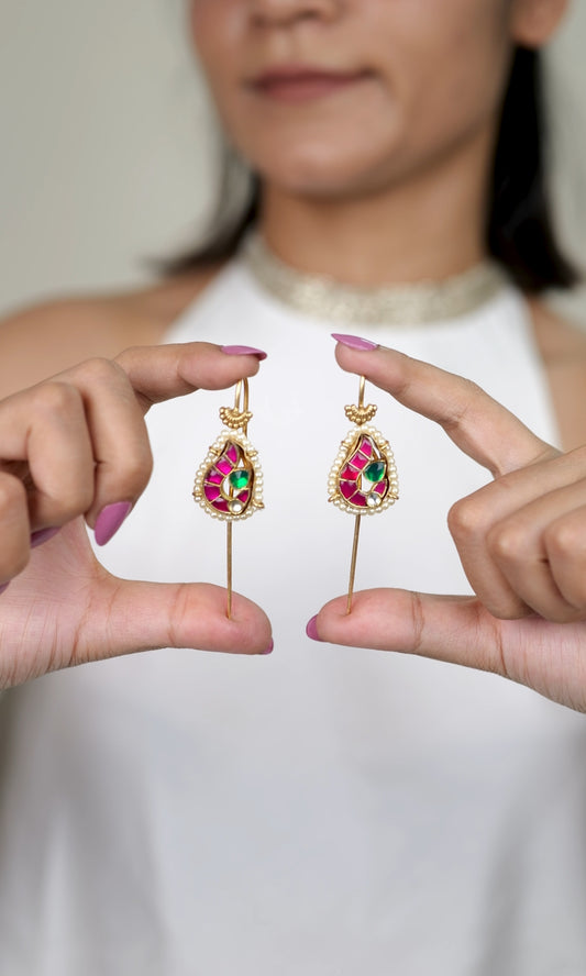 Shubhman kundan Earcuffs