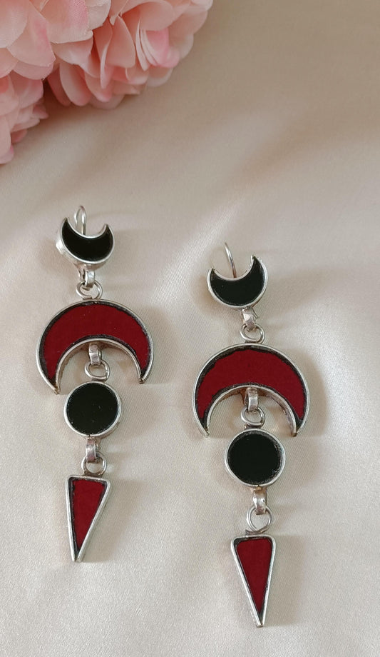 Orchid Glass Earrings