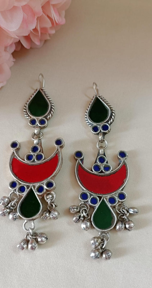 Surajmukhi Glass Earrings