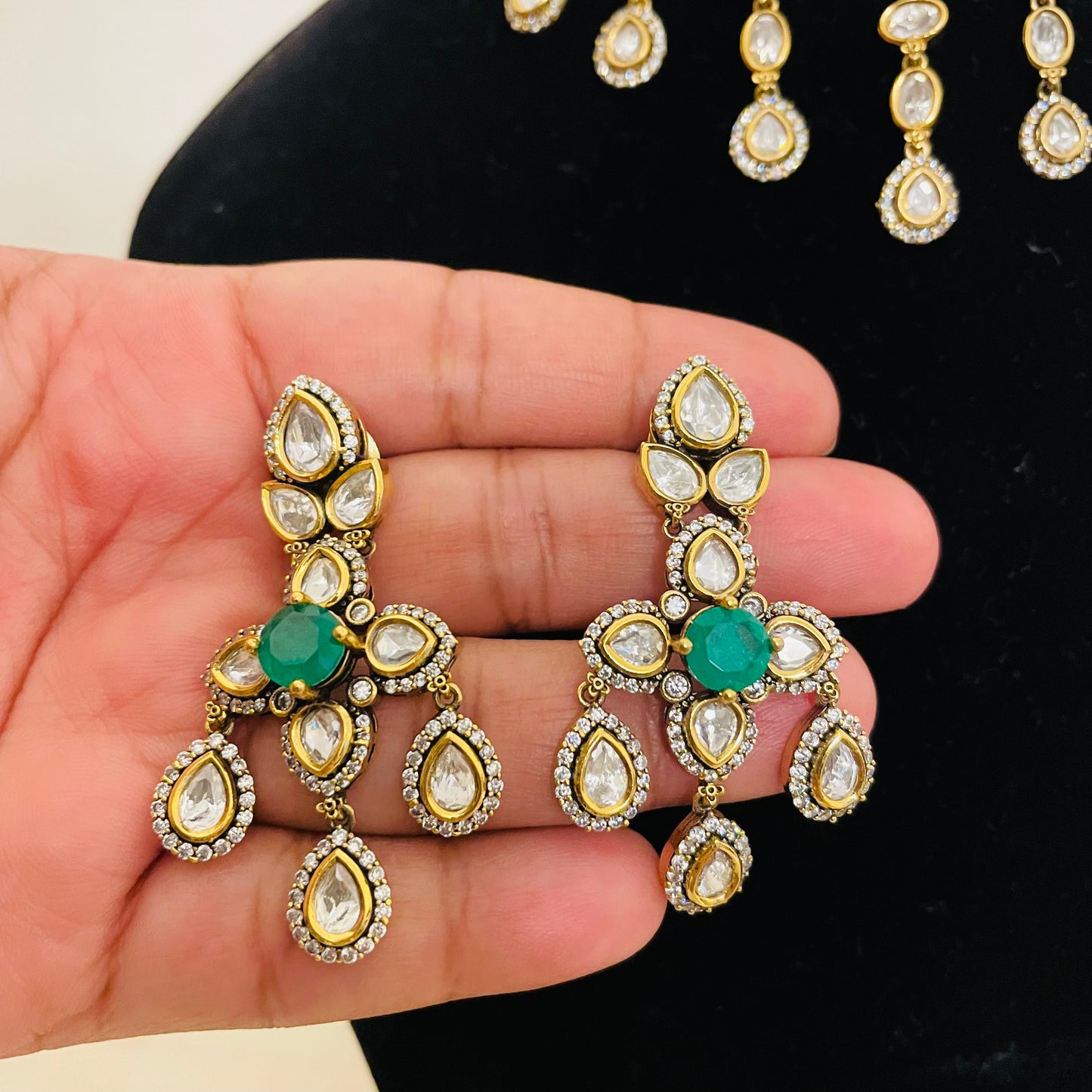 Zarmina royale polki mossanite choker set