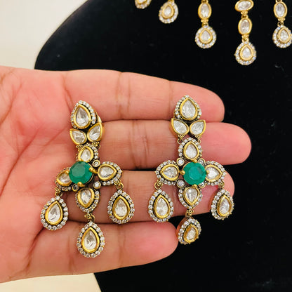 Zarmina royale polki mossanite choker set