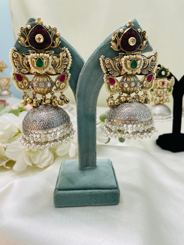 Aanya Jhumka- Ruby Red