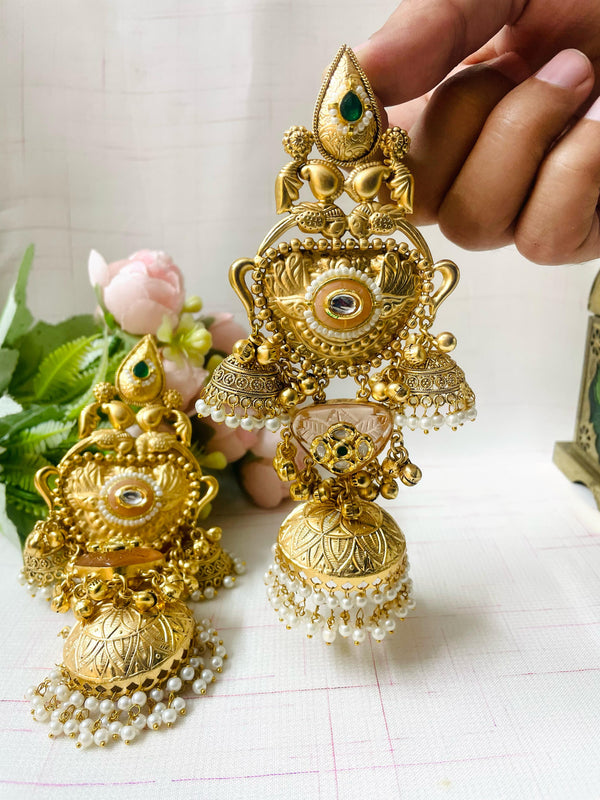 Nishka Jhumka - Available in 2 colors