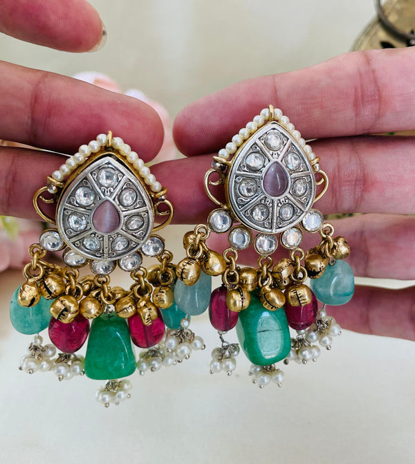 Diya stud earrings - Available in 2 variants
