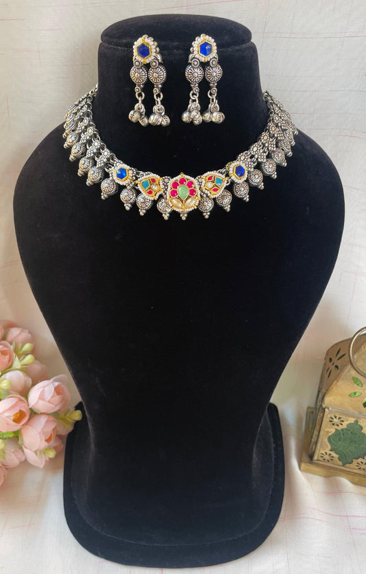 Asha Fusion Choker Set - Available in 2 variants