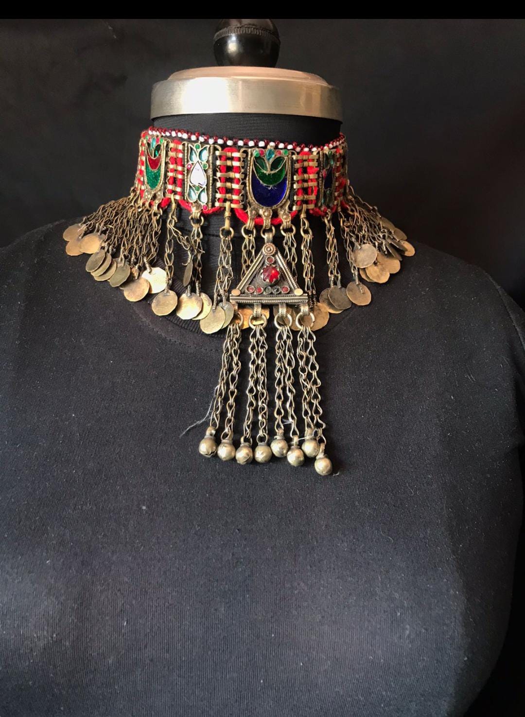 Nera Vintage Afghan Choker