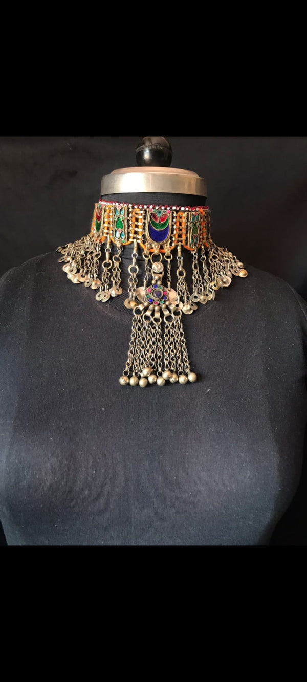 Zira Vintage Afghan Choker