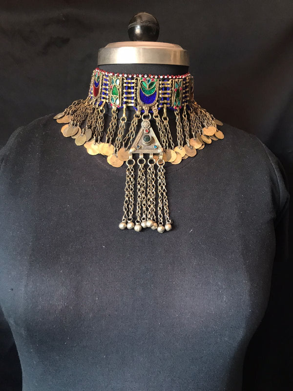 Kamari Vintage Afghan Choker