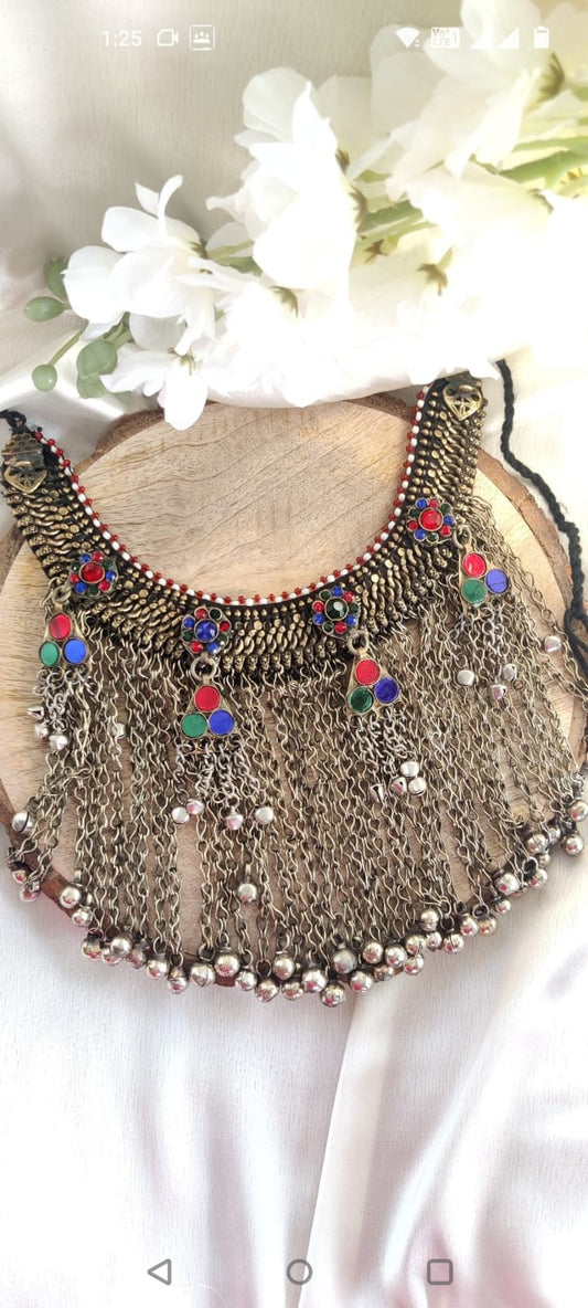 Zahara Vintage Afghan Necklace