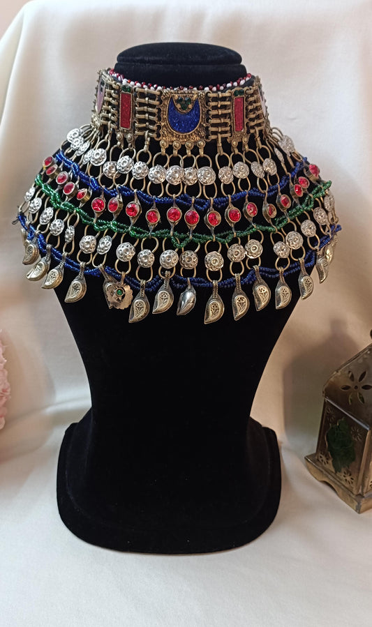 Azara Vintage Afghan Necklace