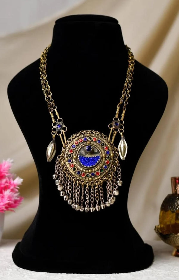 Eraya Vintage Afghan Long Necklace