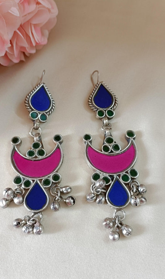 Surajmukhi Glass Earrings