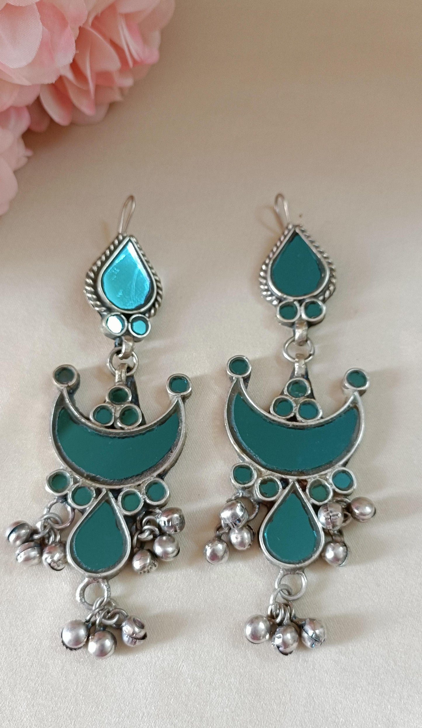Surajmukhi Glass Earrings