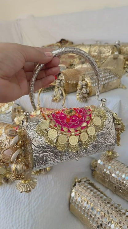 Chaand Gul Batua – Antique Silver Statement with Coin Tassels