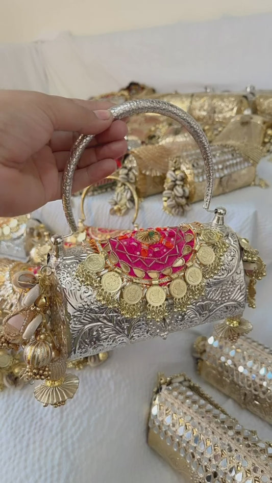 Chaand Gul Batua – Antique Silver Statement with Coin Tassels