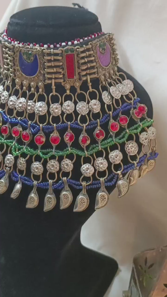 Azara Vintage Afghan Necklace