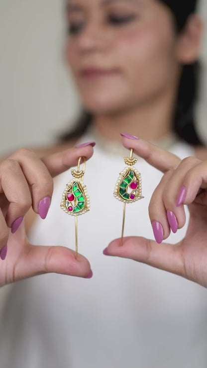 Shubhman kundan Earcuffs