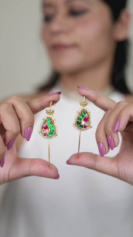 Shubhman kundan Earcuffs