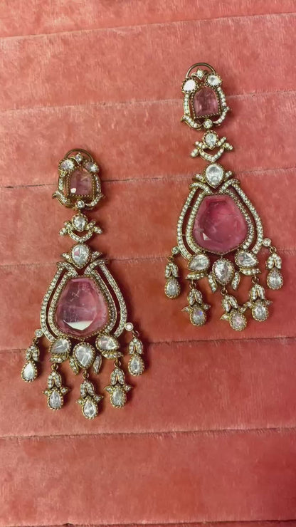 Aurora earrings - Baby pink