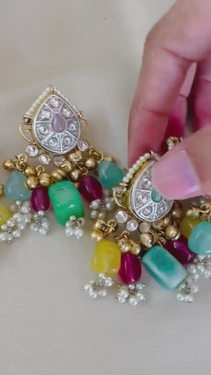 Diya stud earrings - Available in 2 variants