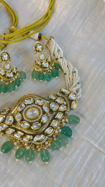 Vanya Polki Pearl Choker Set