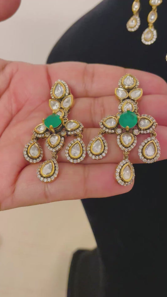 Zarmina royale polki mossanite choker set