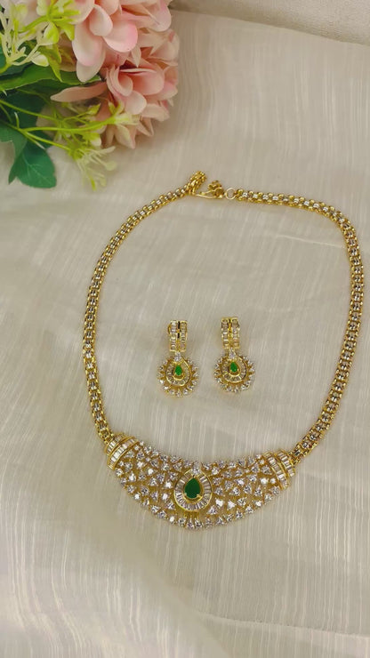 Elara Spark American Diamond Set