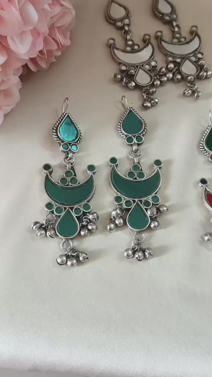 Surajmukhi Glass Earrings