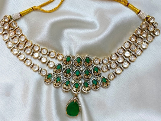 Zaara zewar Three-Layer polki set