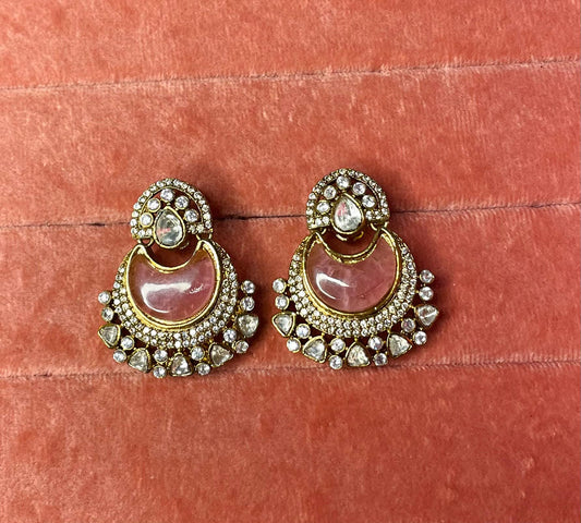 Jasmine studs-Baby pink