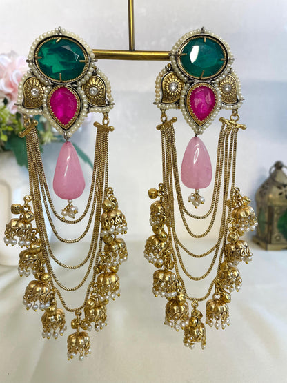 Phulkari Danglers