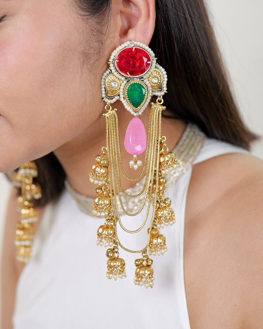 Phulkari Danglers