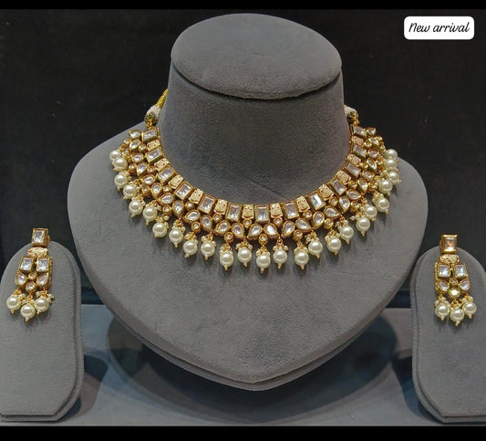 Meher polki kundan choker set