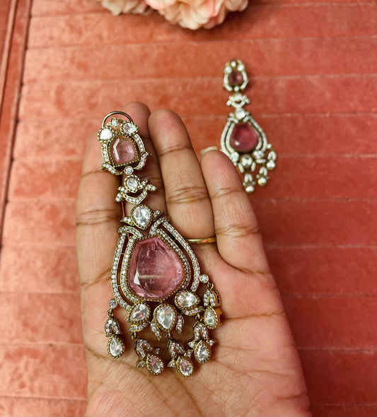 Aurora earrings - Baby pink