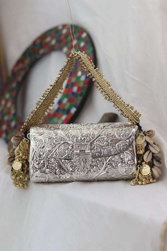 Shehnaaz Batwa - Silver edition with gold strap