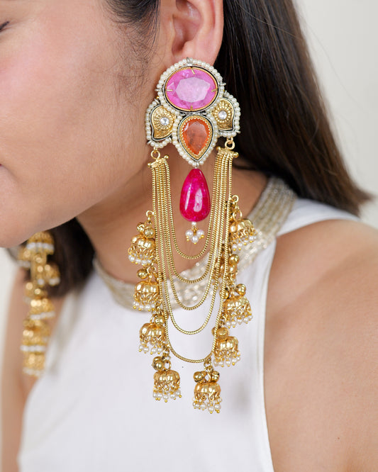 Phulkari Danglers