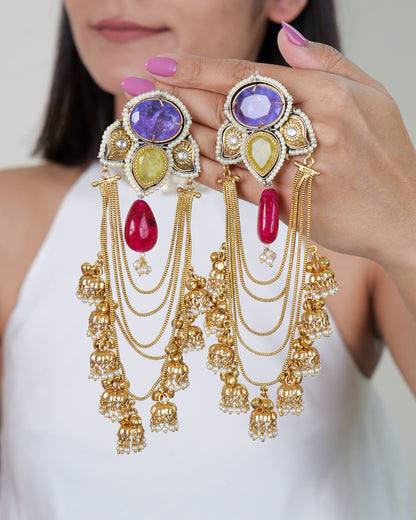 Phulkari Danglers