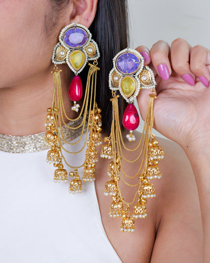 Phulkari Danglers