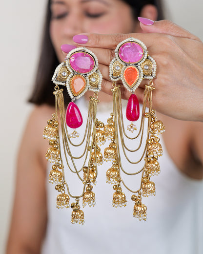 Phulkari Danglers