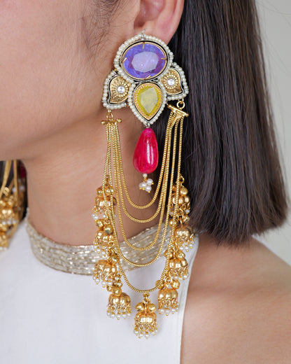 Phulkari Danglers