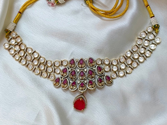 Zaara zewar Three-Layer polki set